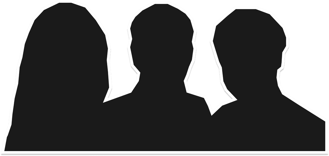 Three silhouettes representing future consultants